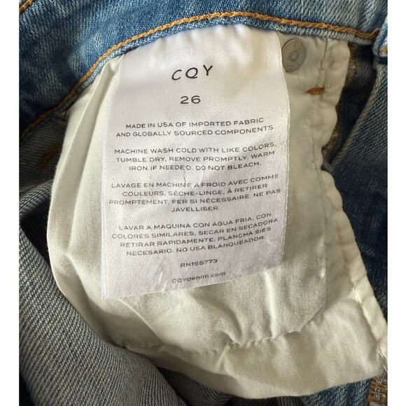 CQY Slim Fit Jeans in Medium Blue Size 26 - Picture 5 of 6